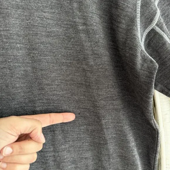 Kuhl Team Merino Wool Quarter Zip Pullover Sweater XL Mens Grey Hiking Gorpcore - Picture 10 of 10